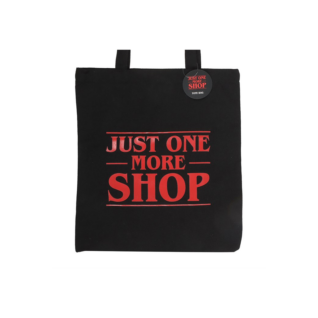 Just One More Shop Polycotton Tote Bag