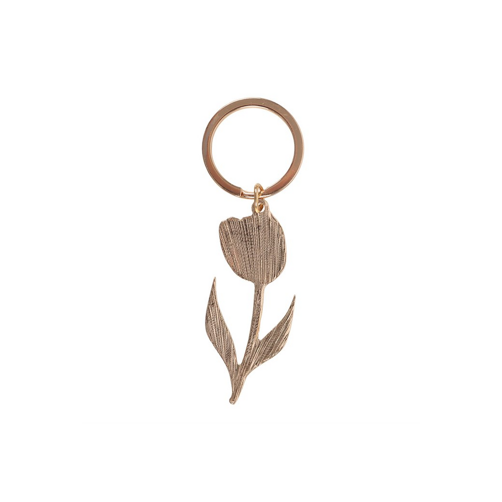 Pink Tulip Keyring