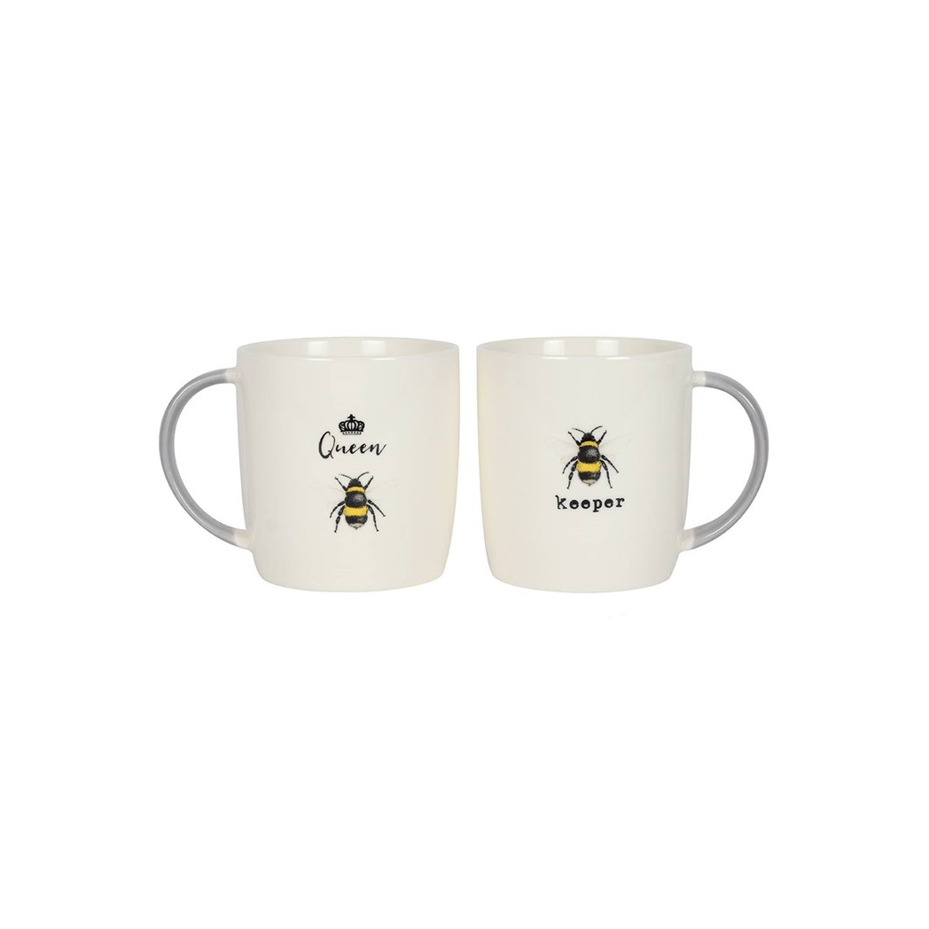 Queen Bee and Bee Keeper Mug Set