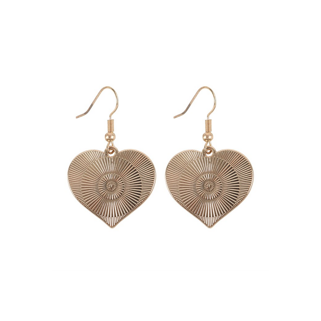 Checkerboard Heart Earrings