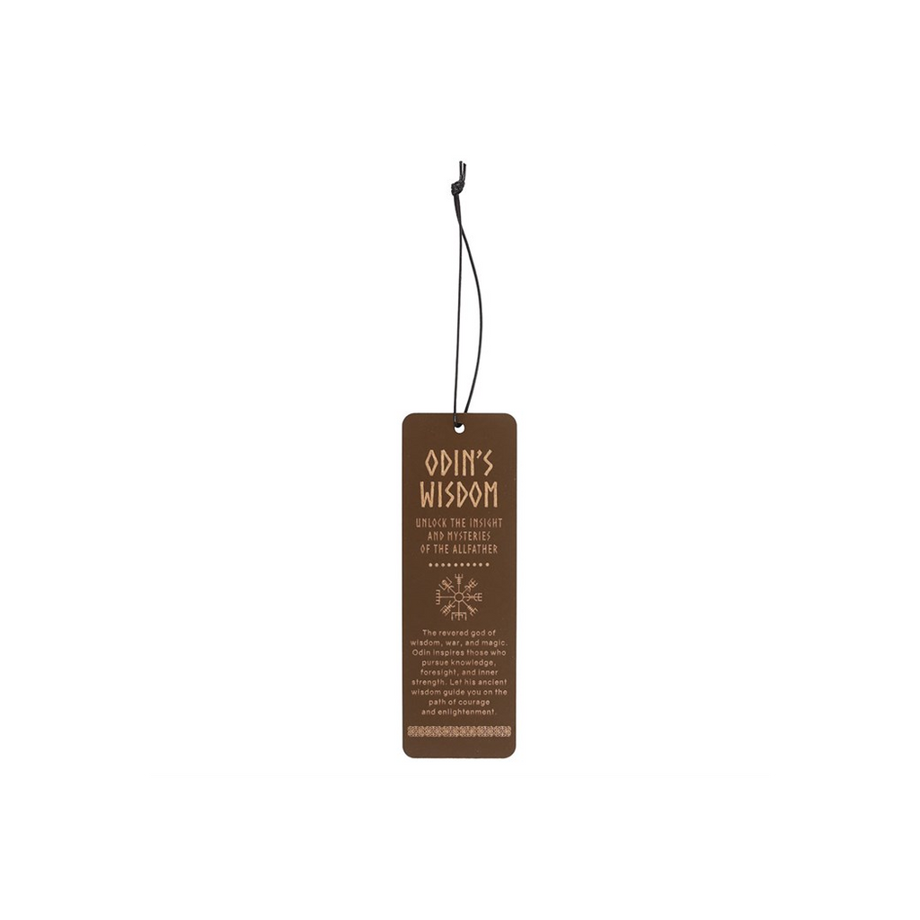 Odin's Wisdom Wooden Bookmark