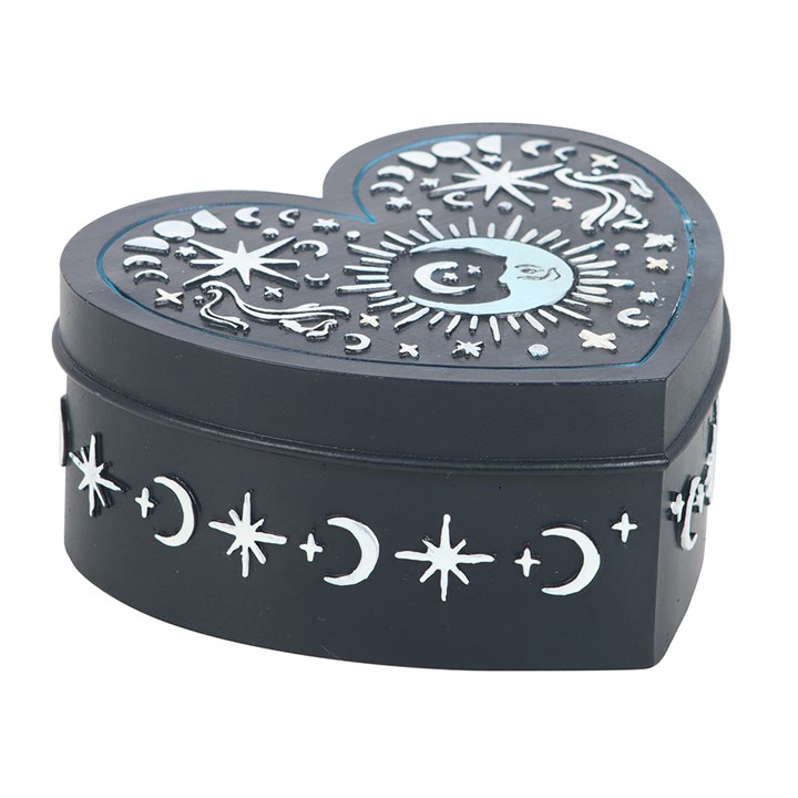 Blue Moon Heart Trinket Box