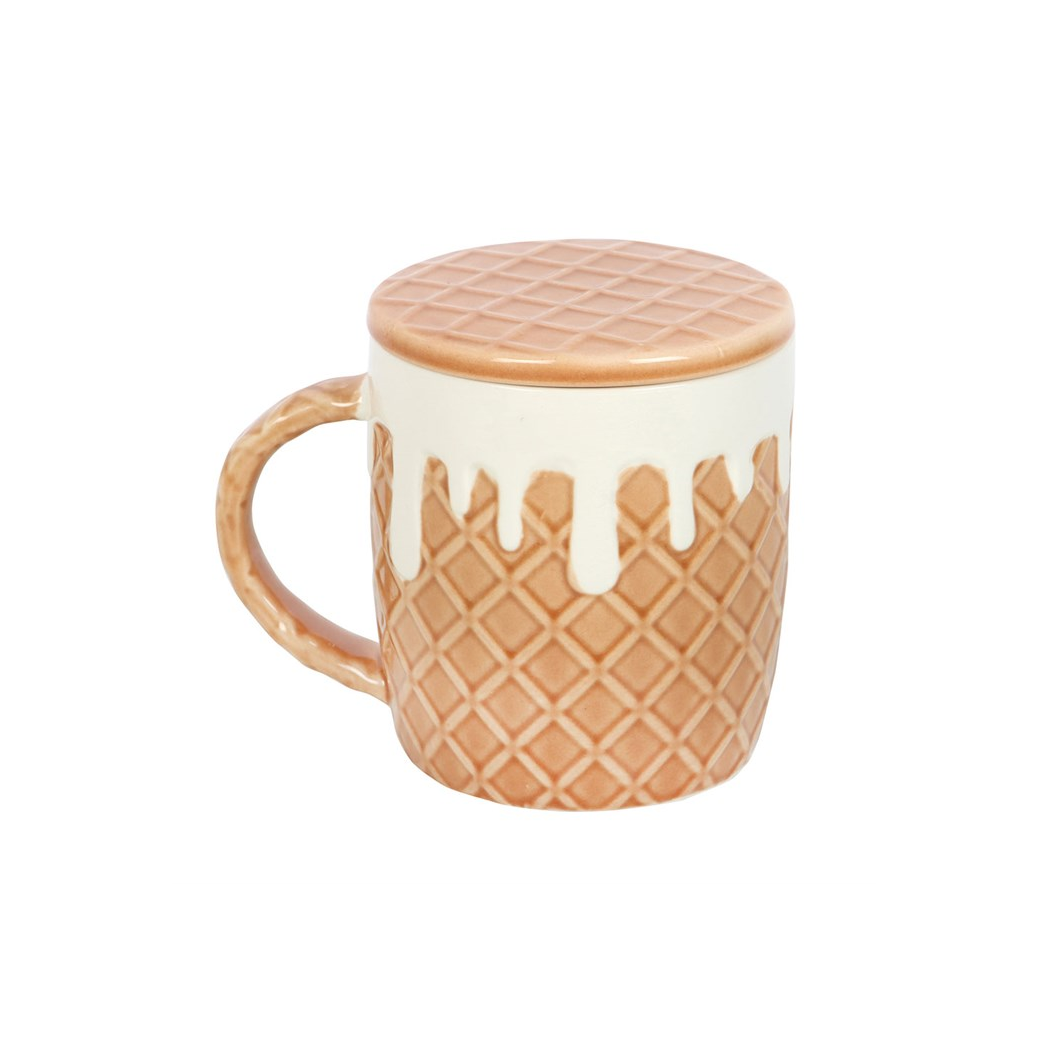 Waffle Mug and Coaster Set