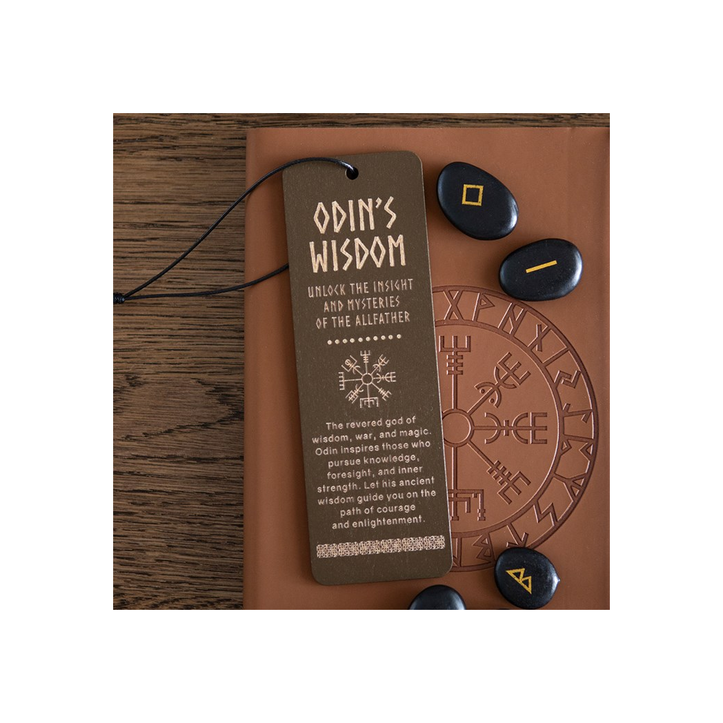 Odin's Wisdom Wooden Bookmark