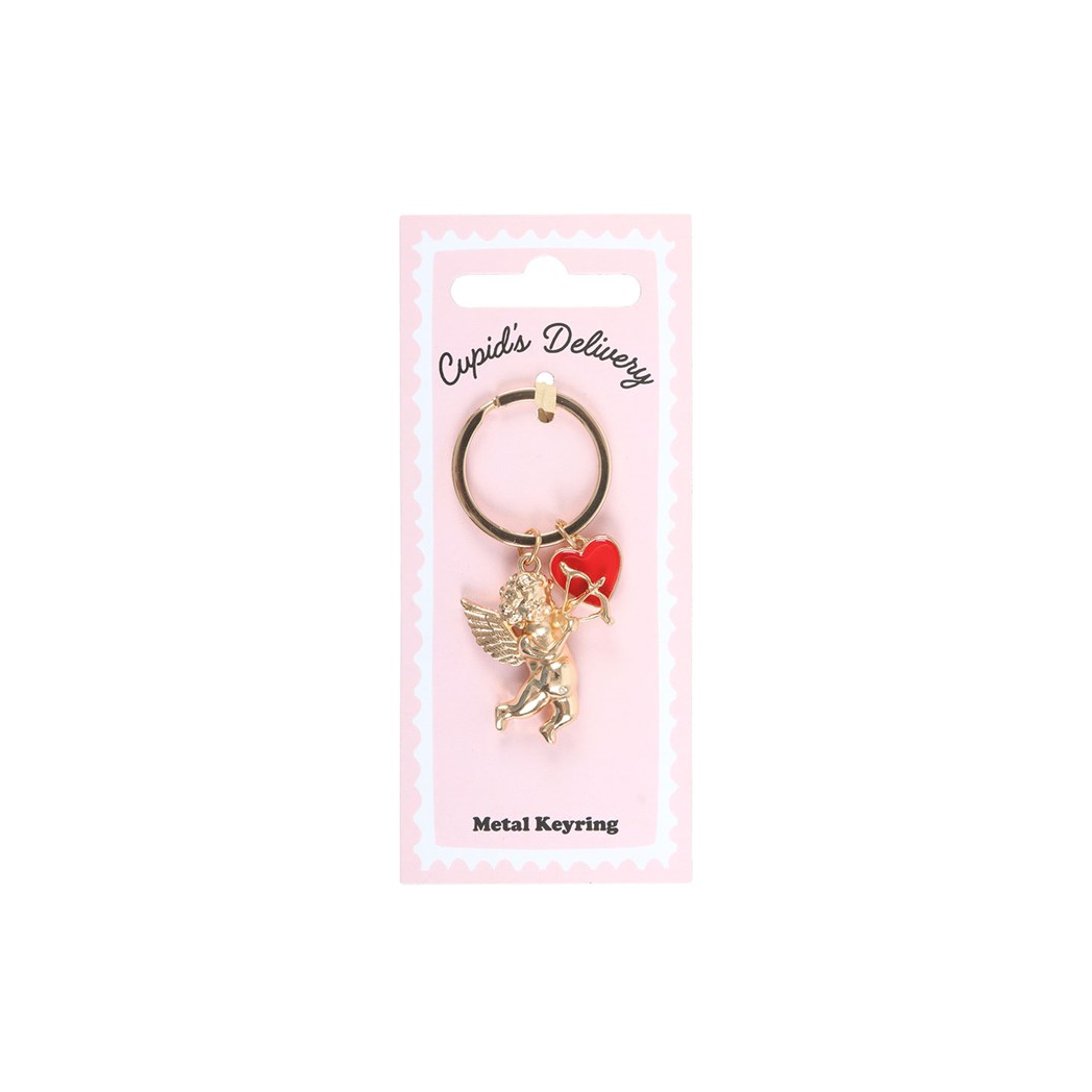 Cupid's Delivery Cherub Keyring