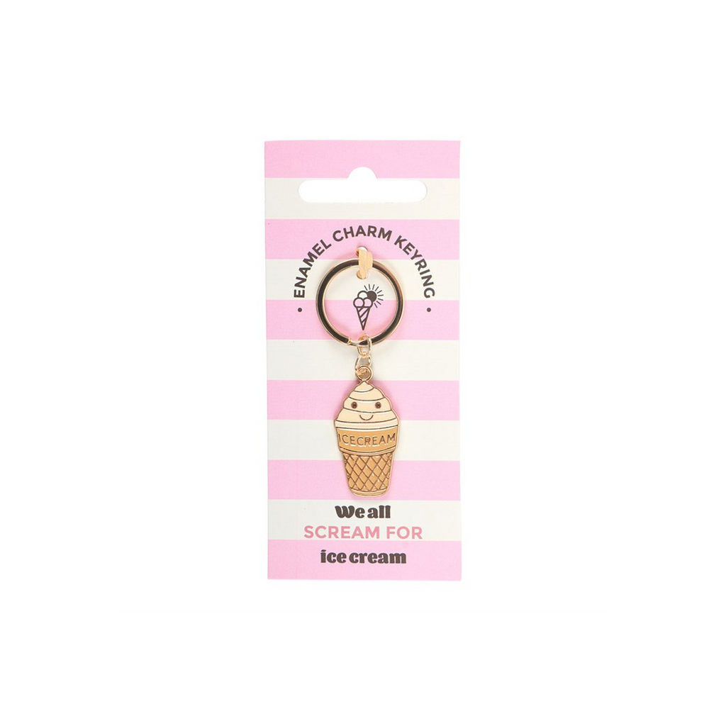 Ice Cream Cone Keyring