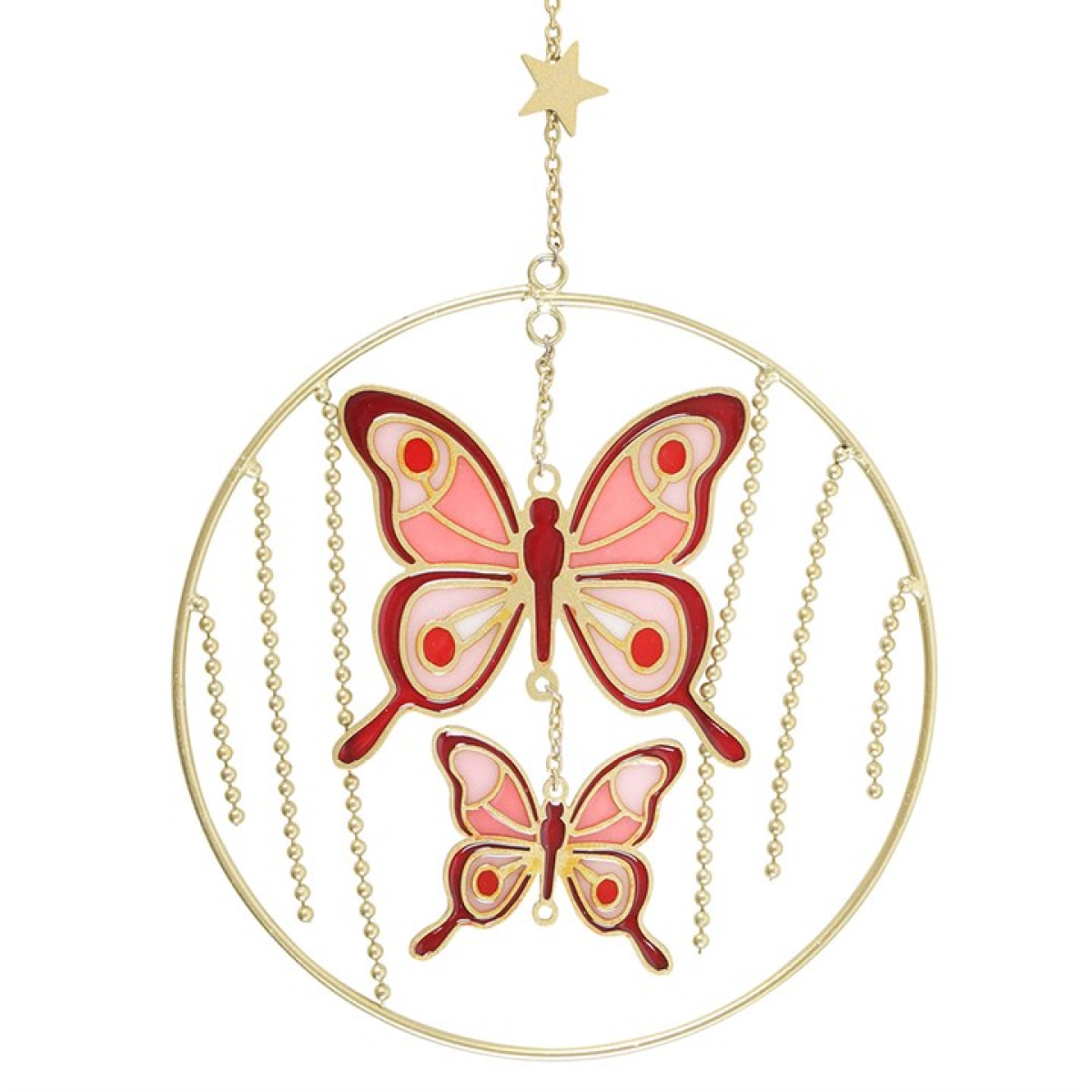 Pink Butterfly Hanging Decoration
