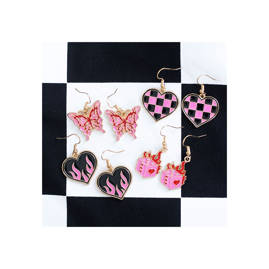 Burning Heart Earrings