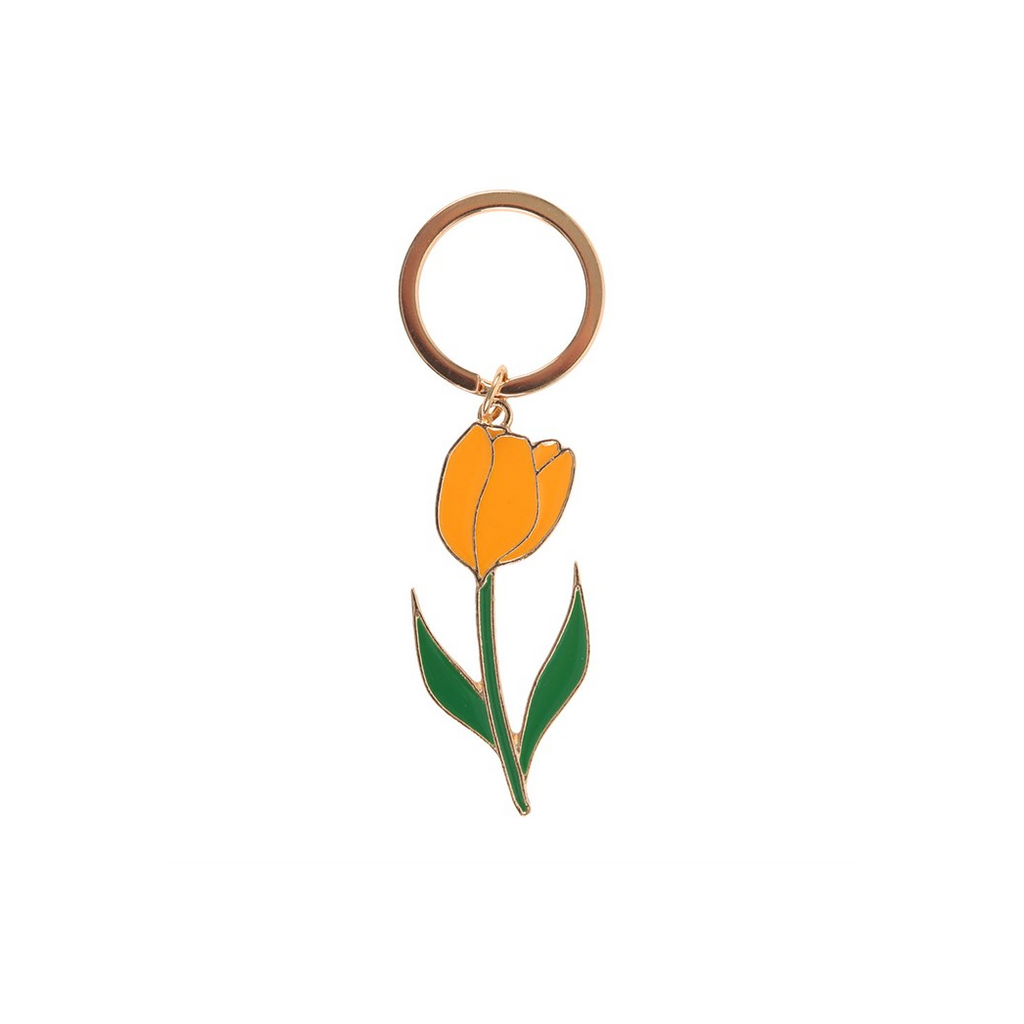Yellow Tulip Keyring