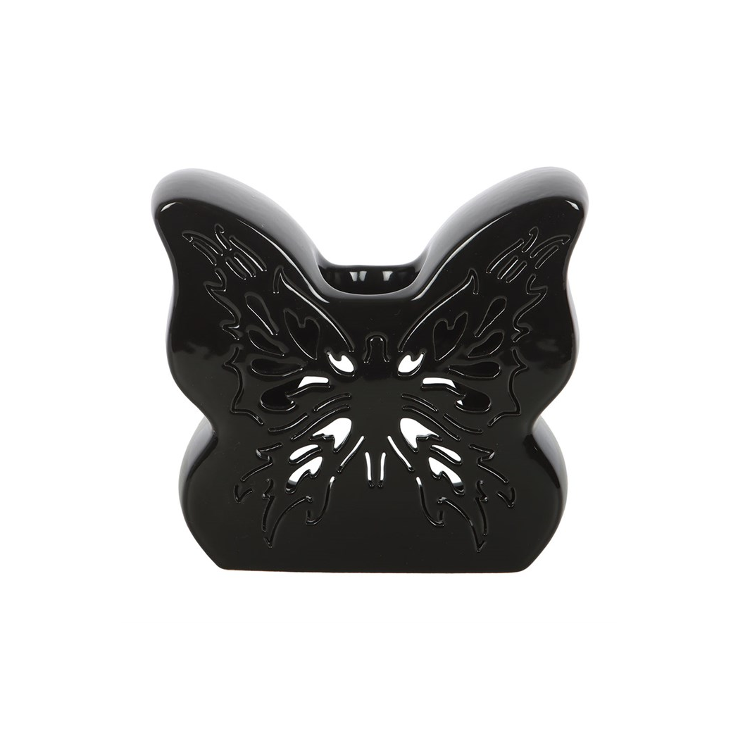 Black Cut-Out Butterfly Oil Burner