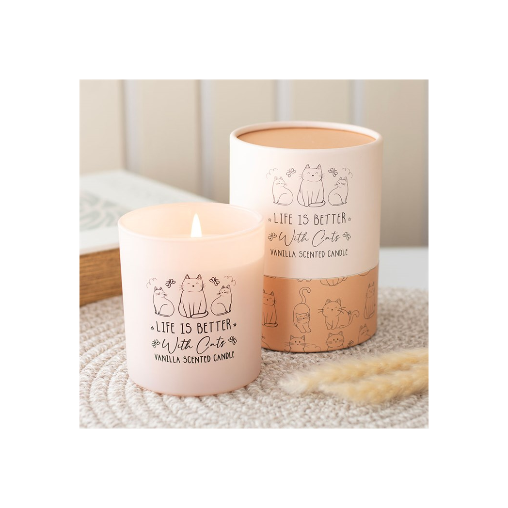 Life Is Better With Cats Vanilla Candle