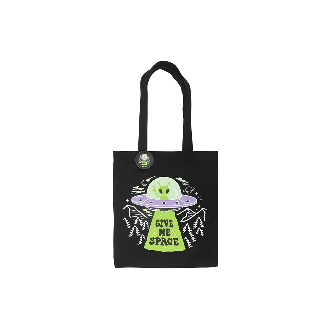 Give Me Space Alien UFO Tote Bag