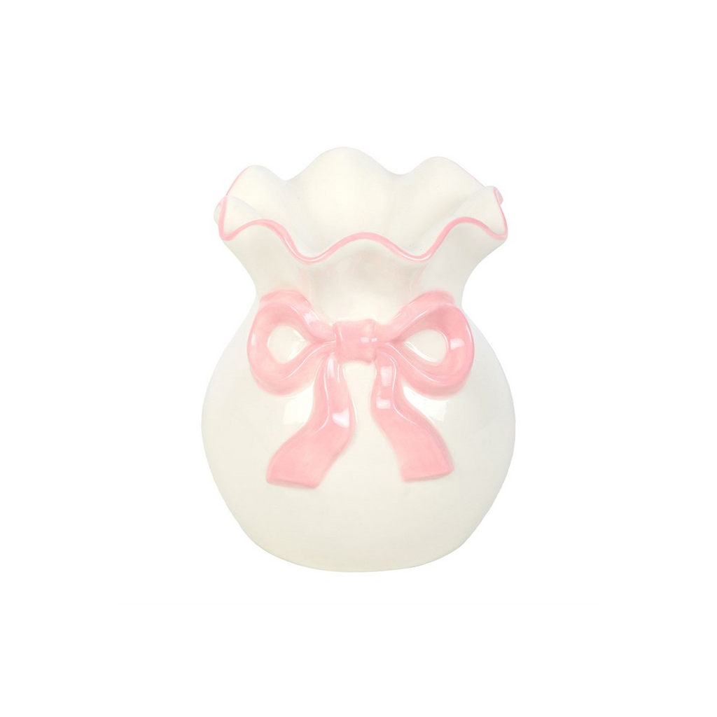 White and Pink Bow Oil Burner