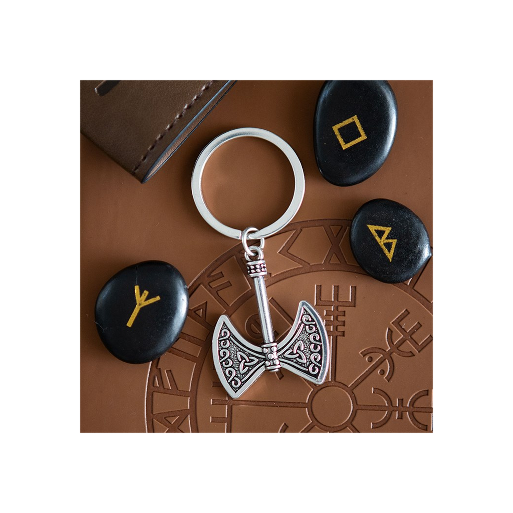 Strength and Power Axe of Valor Keyring