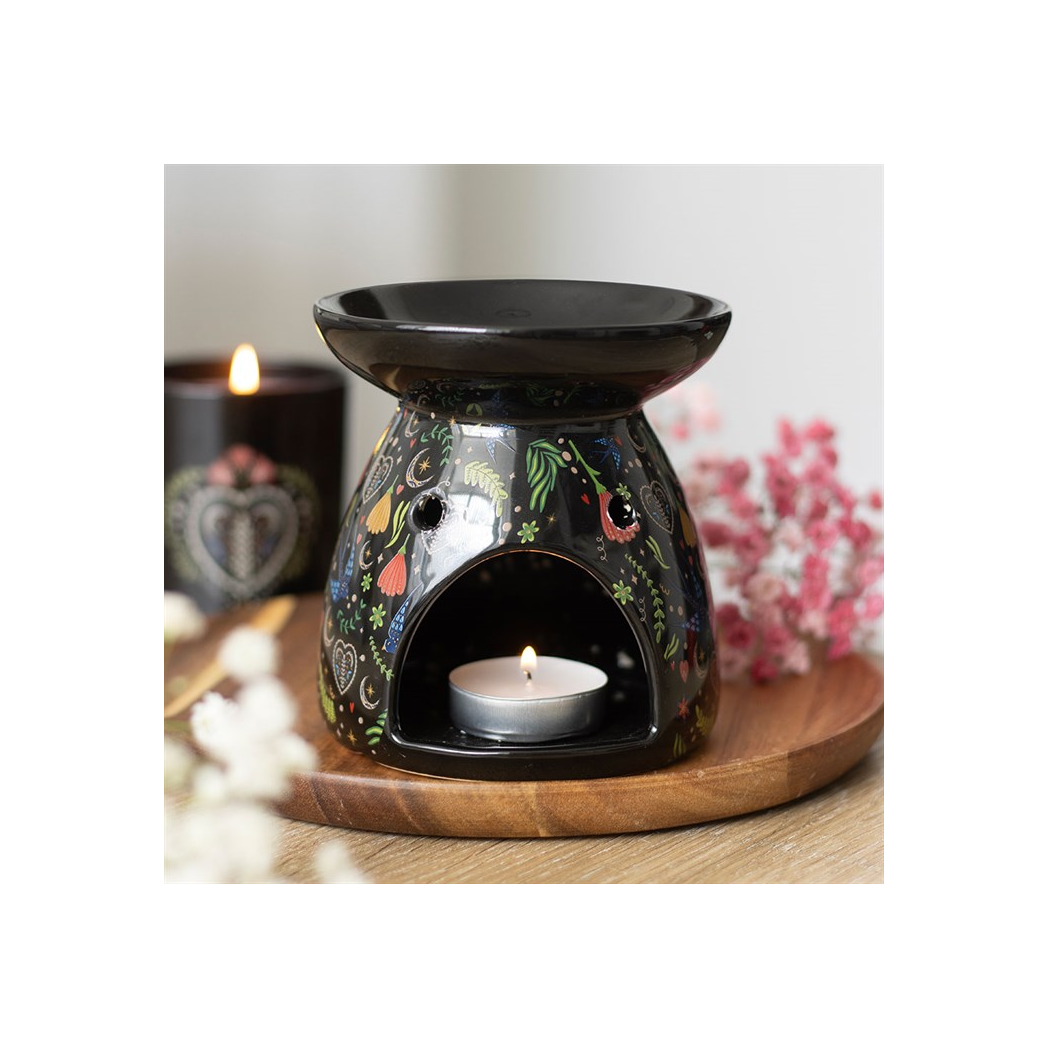 Midnight Bloom Print Oil Burner