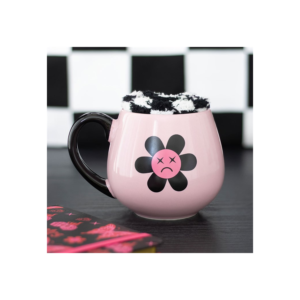 Sad Flower Mug and Socks Set