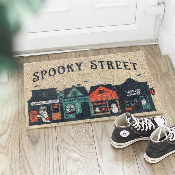 Natural Spooky Street Doormat