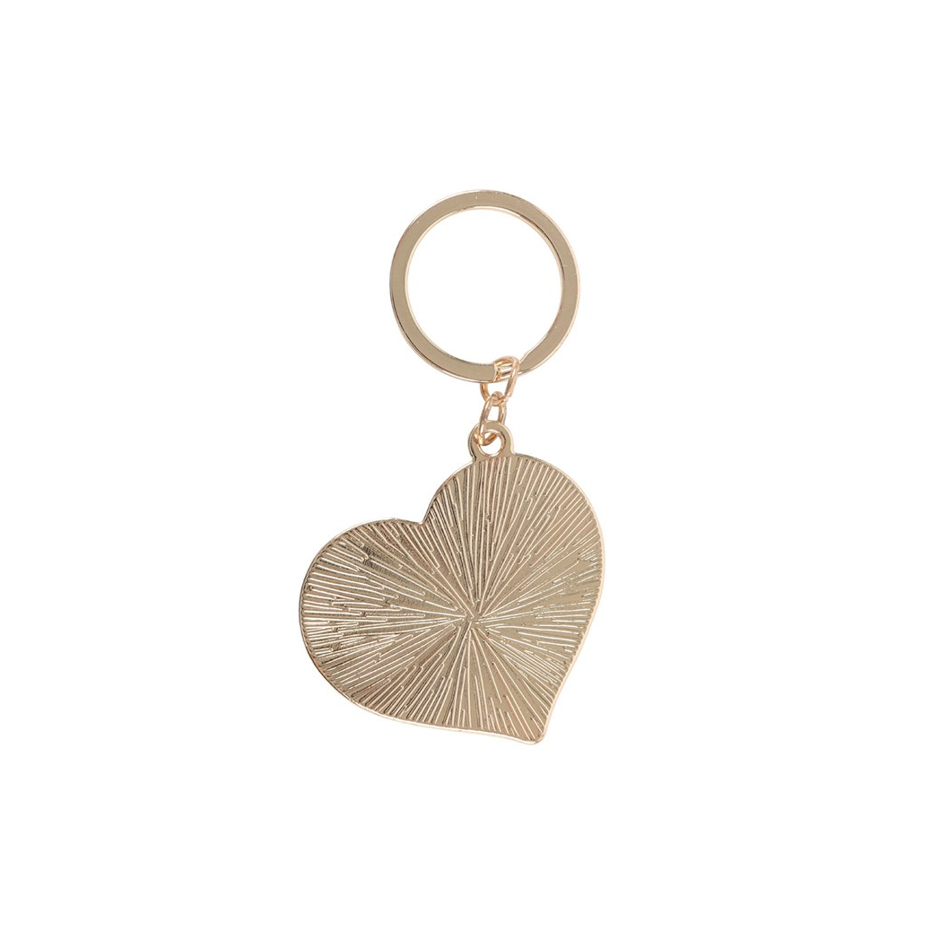 Checkerboard Heart Keyring