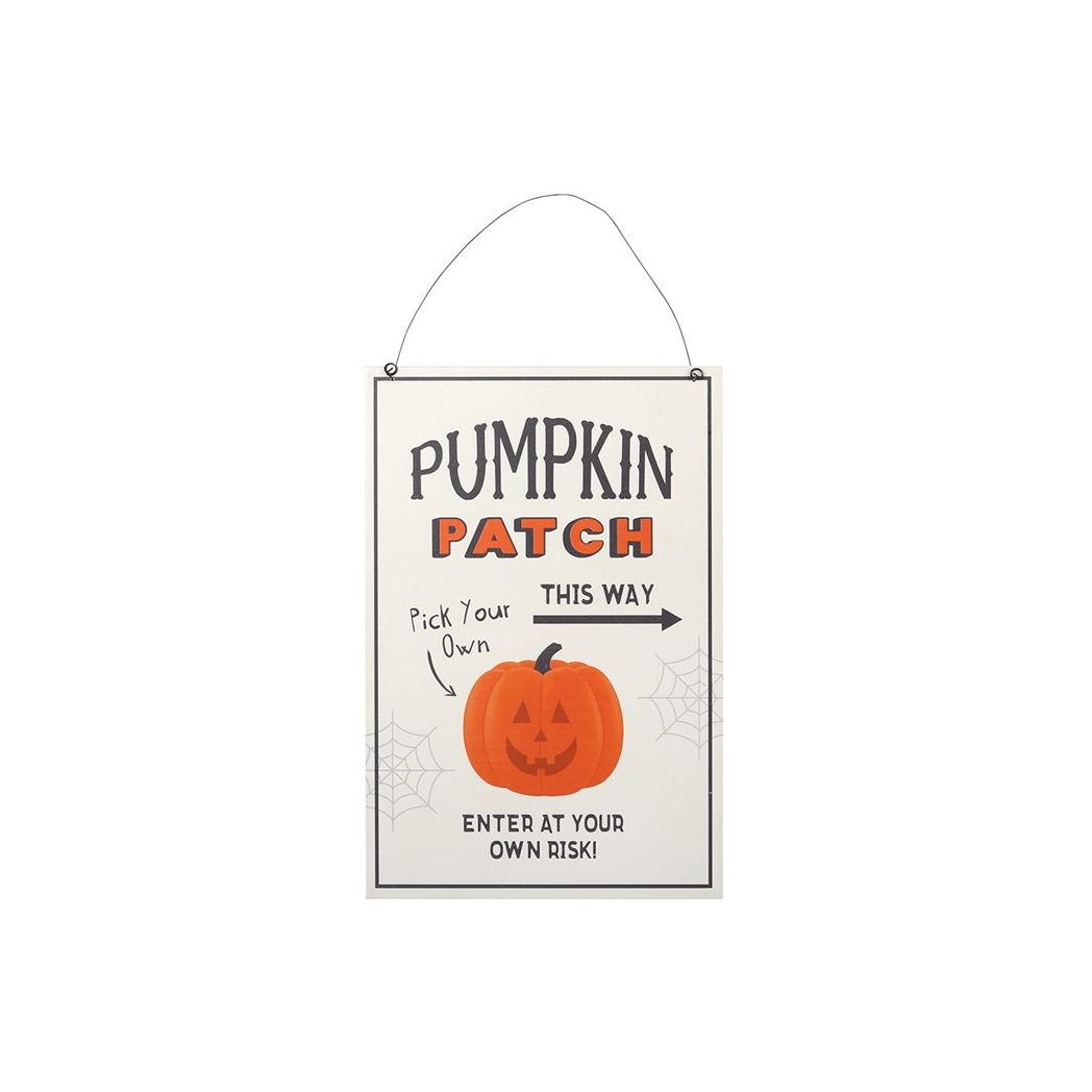 30cm Pumpkin Patch Hanging Sign