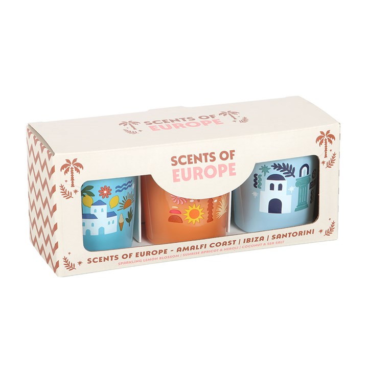 Scents of Europe Scented Candle Trio