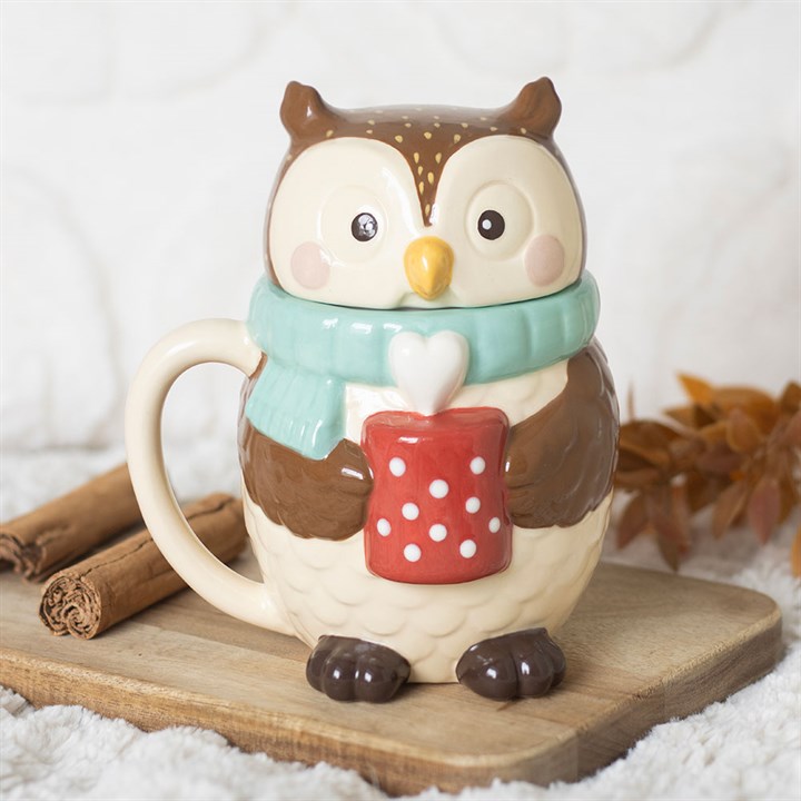Oliver Owl Lidded Mug