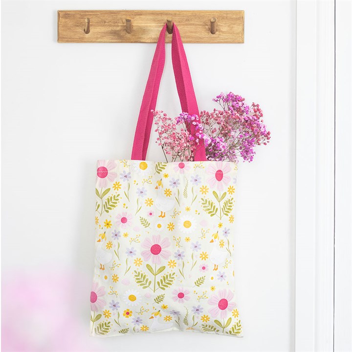 Daisy & Duck Print Tote Bag