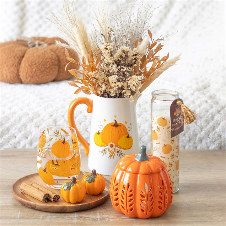 Autumn Days Print Stemless Glass