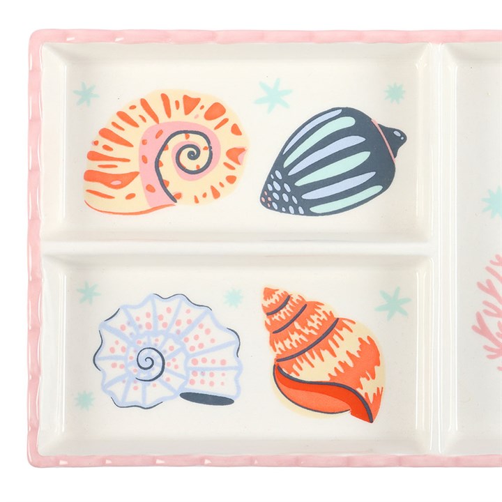 Pastel Shell and Coral Trinket Tray