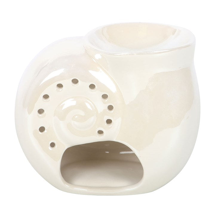 Pearlescent Spiral Shell Oil Burner