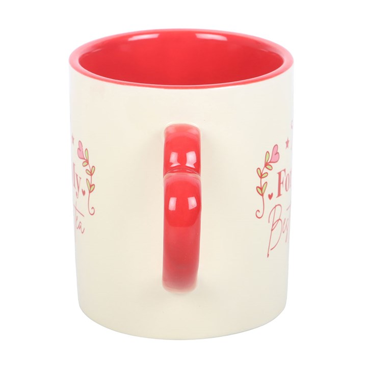 For My Best-Tea Mug with Heart Handle