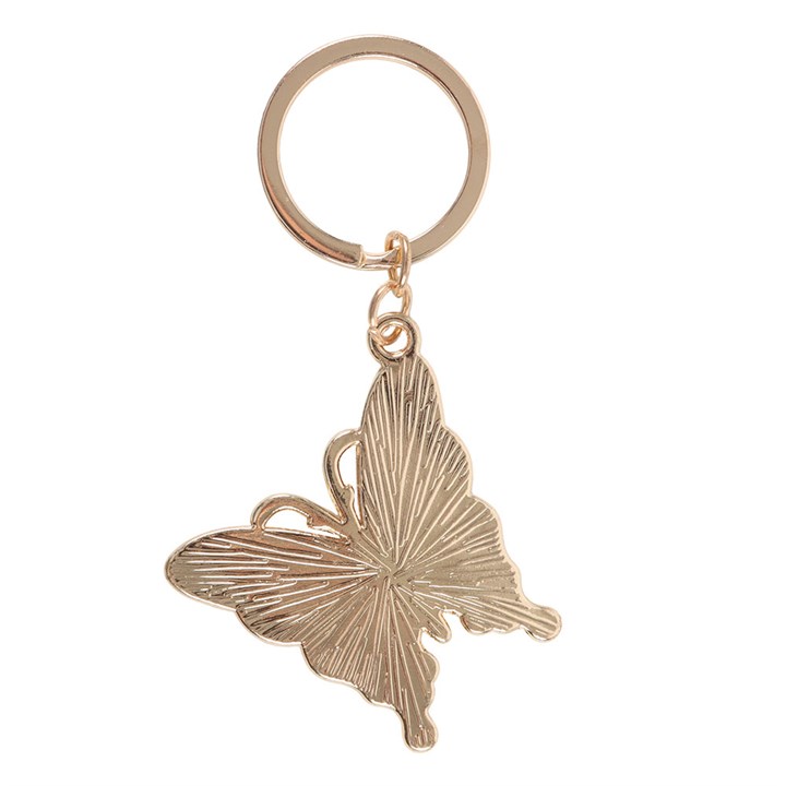 Flaming Butterfly Keyring