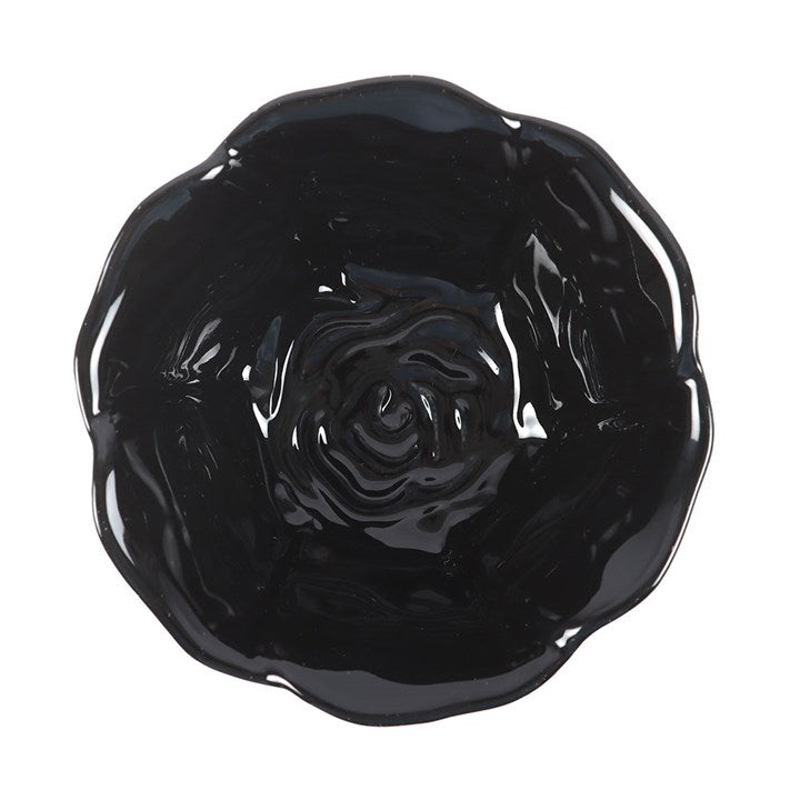 Black Rose Trinket Dish