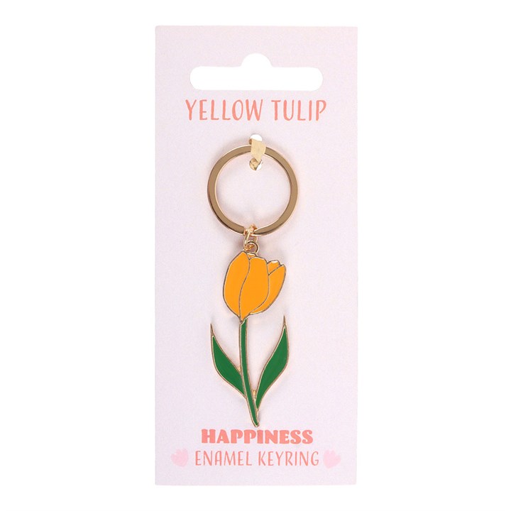 Yellow Tulip Keyring