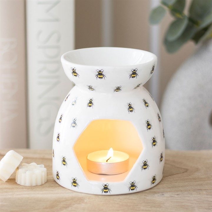 All Over Bee Print Oil Burner