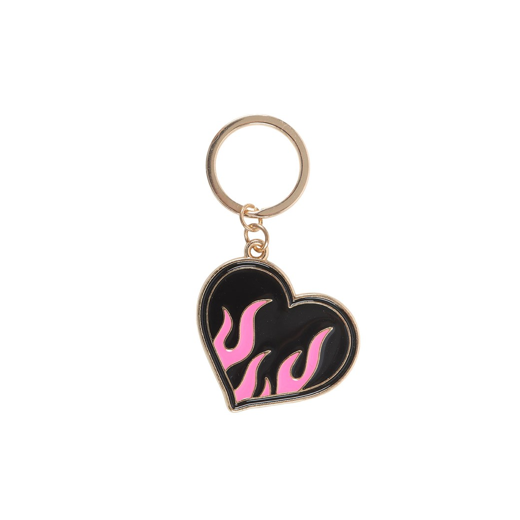 Burning Heart Keyring