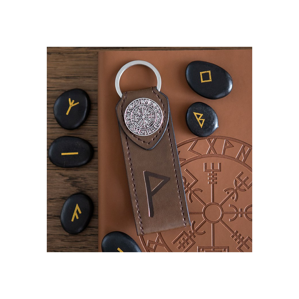 Joy Viking Rune Faux Leather Keyring