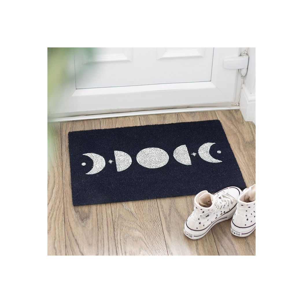 Dark Blue Moon Phase Doormat