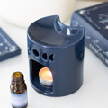 Blue Crescent Moon Oil Burner