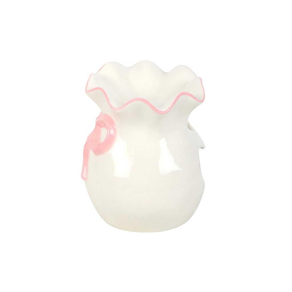 White and Pink Bow Oil Burner