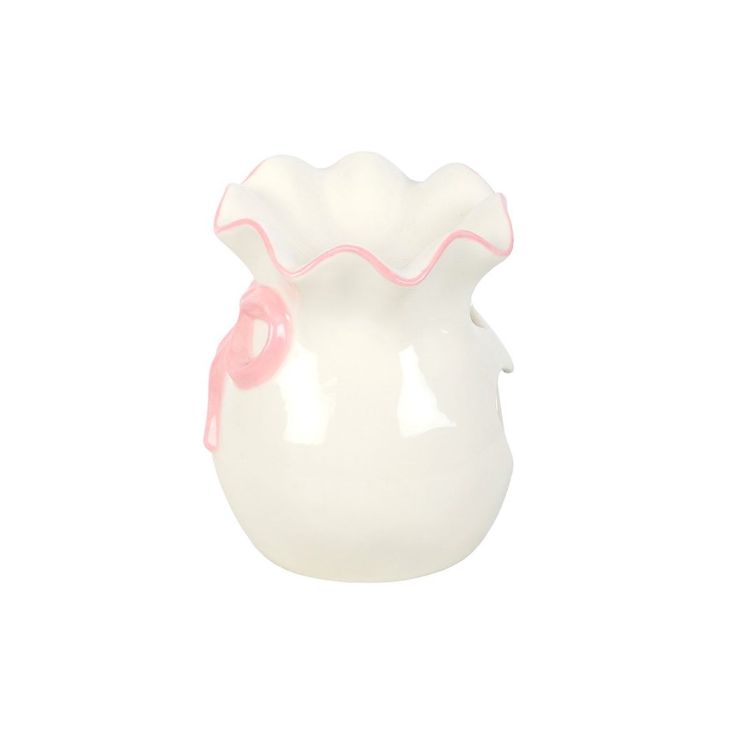White and Pink Bow Oil Burner